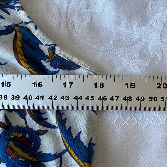 H&M Women's Semi-sheer Print Tank Top Cover-up Size Small - Picture 6 of 8